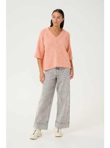 Kaffe Strickpullover KAemilie in Peach Nectar