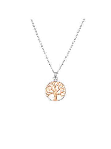 Alexander York Schmuckset TREE OF LIFE in 925 Sterling Silber mit Rosé-Gold, 4-tlg.