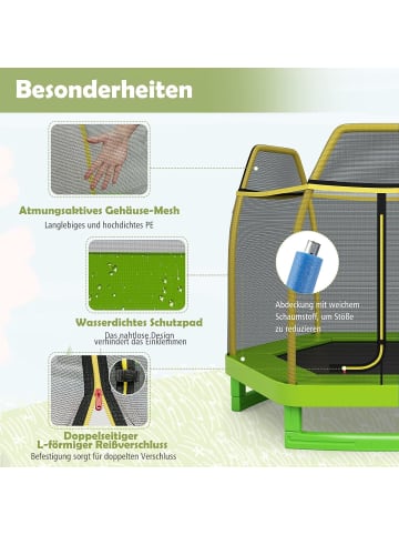 COSTWAY Trampolin ab 3 Jahre in Grün