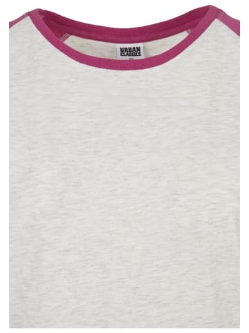 Urban Classics T-Shirt in lightgrey/brightviolet