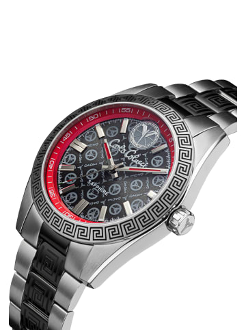 Carlo Colucci Dreizeiger Quarz Dorigotti in Silber/Grau