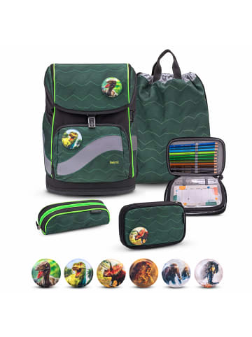 Belmil Rucksack Smarty Plus Premium Schulranzen Set 5-teilig Twist of Lime 7 Jahre