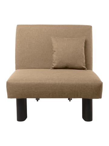 others FALTSESSEL Kalomira Bezug Flachgewebe Metall schwarz / sand