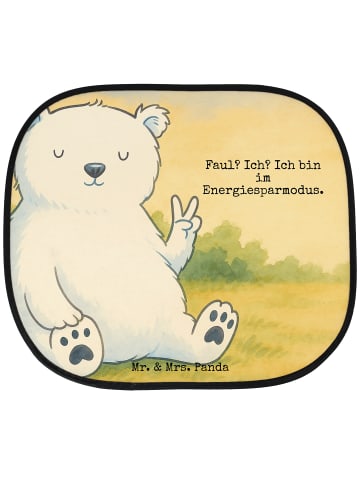 Mr. & Mrs. Panda Sonnenschutz Auto Eisbär Faul Design mit Spruch in Weiß