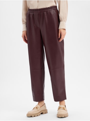 OPUS Kunstlederhose Myha Edgy in aubergine - 0001