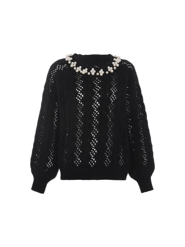 faina Damen Strickpullover in SCHWARZ