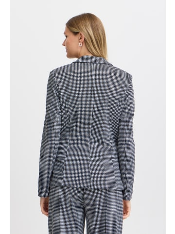 Fransa Kurzblazer FRBLENDA BLA 1 20614610 gestrickter Blazer mit Hahnentrittmuster in Schwarz