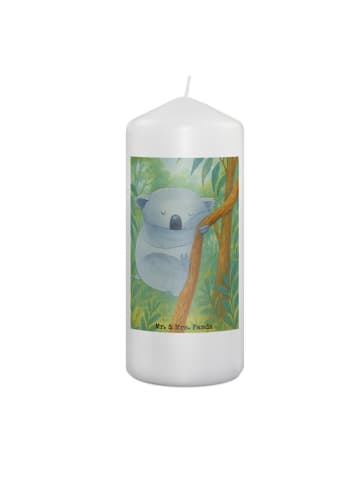 Mr. & Mrs. Panda Adventskerze Koalabär Design ohne Spruch in Weiß