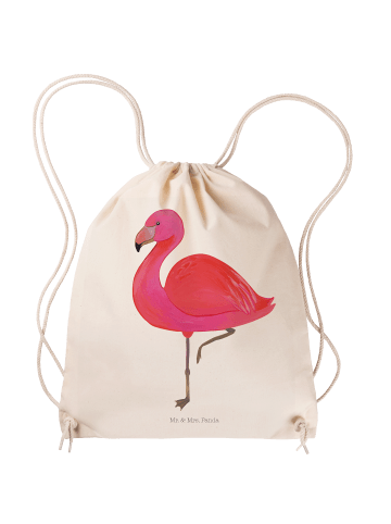 Mr. & Mrs. Panda gym rucksack Flamingo Classic ohne Spruch in Creme