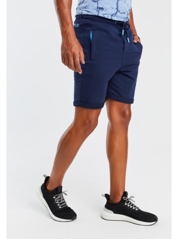 Leif Nelson Herren Gym-Short Herren Gym-Short LN-8299 in DUNKELBLAU-TÜRKIS