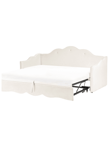 Beliani 3-tlg Tagesbett LORETTE in Beige