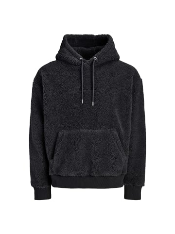 Jack and Jones Jornorrebro EMB Teddy Sweat Hood in Anthrazit