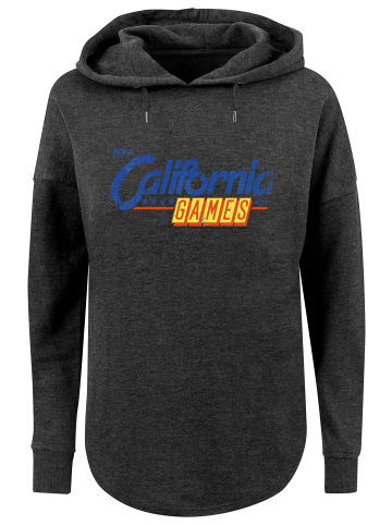 F4NT4STIC Oversized Hoodie Retro Gaming California GAMES LOGO in charcoal