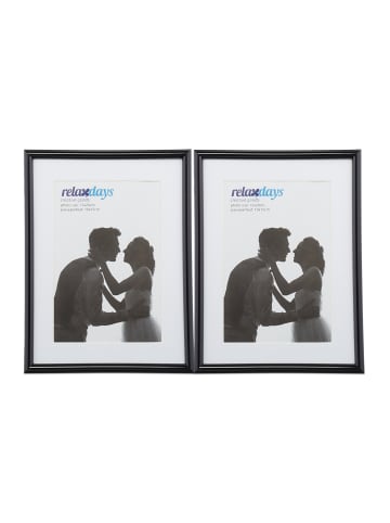 relaxdays 10 x Bilderrahmen in Schwarz - 15 x 20 cm