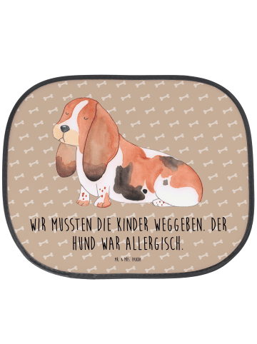 Mr. & Mrs. Panda Scheibenschutz Auto Hund Basset Hound mit Spruch in Hundeglück