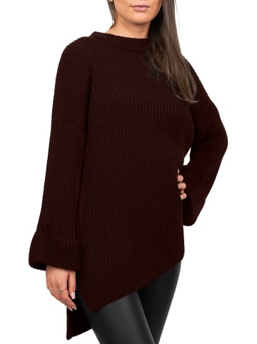 Reichstadt Damen Relaxed Fit Pullover in Brown