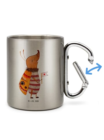 Mr. & Mrs. Panda Tasse Nachtfalter Fähnchen ohne Spruch in Silber