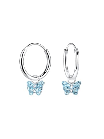 Alexander York Ohrringe mit Charm-Anhänger SCHMETTERLING in 925 Silber - 2-tlg. in silber