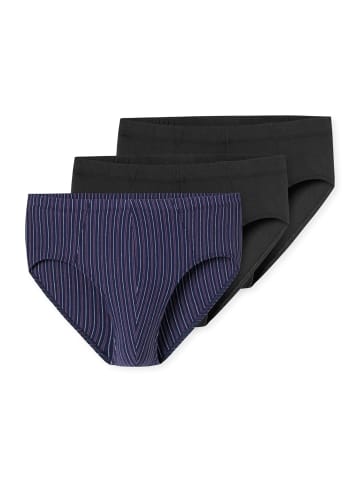 Schiesser Minislip 955 Essentials in schwarz, blau