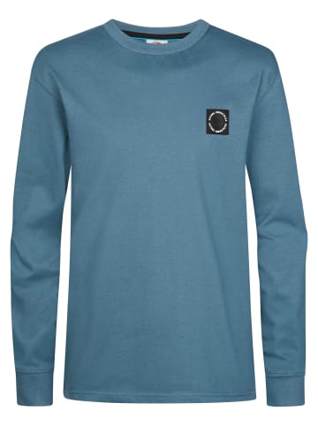 Petrol Industries Forgehill Langarmshirt mit Tasche in Blau