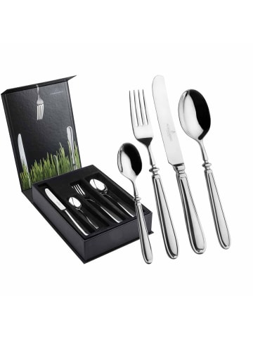 Picard & Wielpütz 24er Set Tafelbesteck inkl. Besteckbox Landhaus in silber