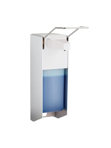relaxdays 2x Eurospender in Silber - 1000 ml