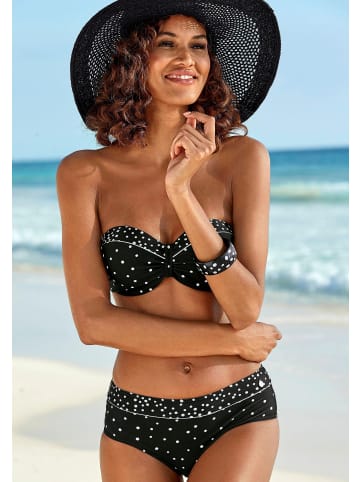 LASCANA Bügel-Bandeau-Bikini-Top in schwarz-weiß