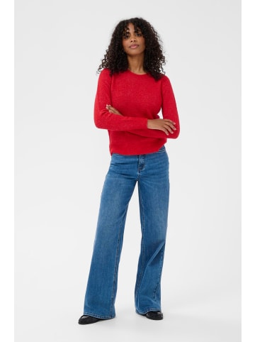 Kaffe Strickpullover KAiris Regular fit in Haute Red Melange