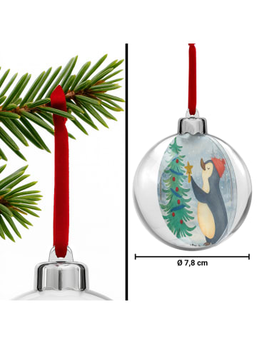 Mr. & Mrs. Panda Weihnachtskugel Pinguin Weihnachtsbaum Design o... in Weiß