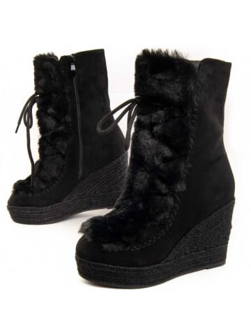 Montevita Stiefel compensées Bottavita21 in Schwarz