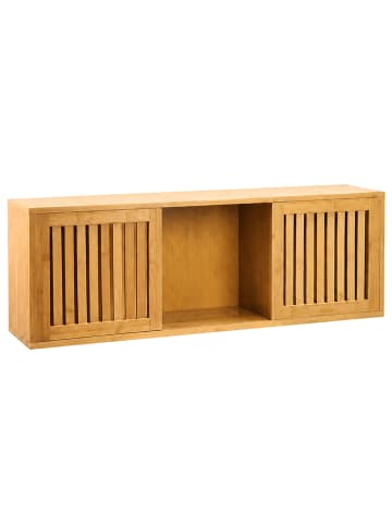 relaxdays Wandregal in Natur - (B)92,5 x (H)33 x (T)20 cm