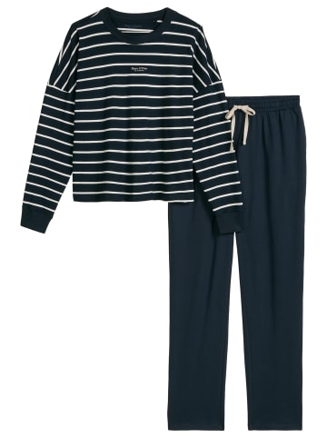 Marc O´Polo Bodywear Schlafanzug Mix & Match Cotton in Dark navy stripe