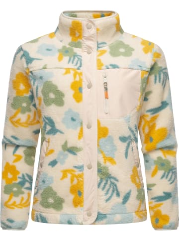 ragwear Plüschjacke Appopis Print in Beige