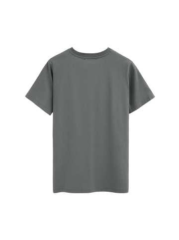 Polo Club T-Shirt ESTABLISHED MINIMAL TITLE VO in Asphalt grau