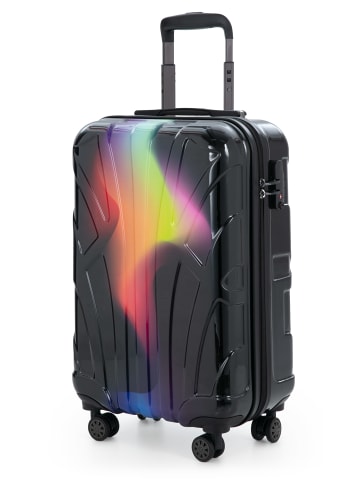 suitline Handgepäckkoffer 55x35x20 cm Carry-On 55cm Hartschale 34 L in Neon Red Yellow