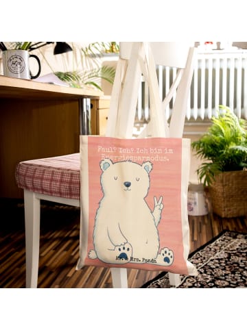 Mr. & Mrs. Panda Schultasche Eisbär Faul Design mit Spruch in Weiß