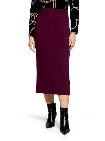 Betty Barclay Strickrock mit Seitenschlitzen in Dark Aubergine