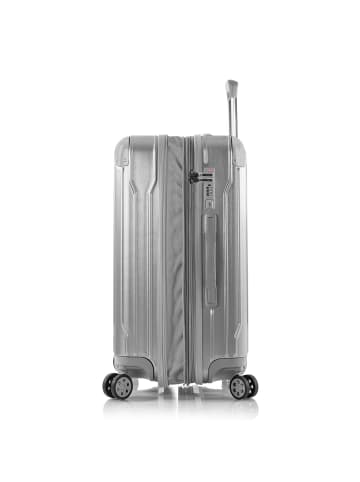 Heys Xtrak 4 Rollen Trolley M 66 cm mit Dehnfalte in silver