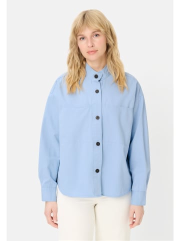 Camel Active Langarmbluse mit Stehkragen in Hellblau