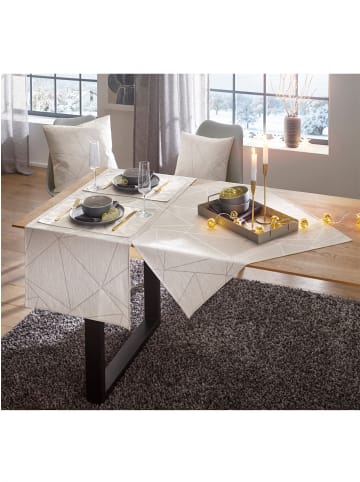 WITT WEIDEN Tischdecke in weiß-silberfarben