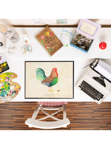 Mr. & Mrs. Panda Schreibunterlage Hahn Korn ohne Spruch in Vintage