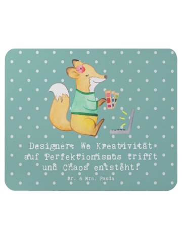 Mr. & Mrs. Panda Laptop Mousepad Designer Magie mit Spruch in Meeresbrise