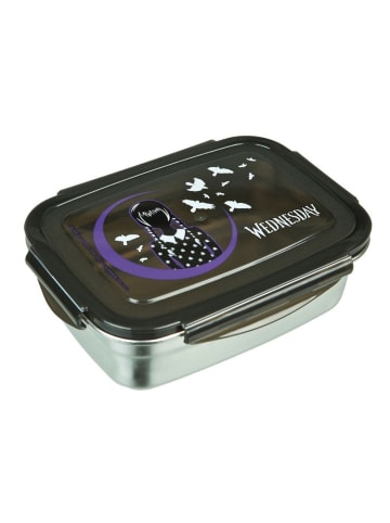 COFI 1453 Wednesday Edelstahl Lunchbox 550 ml für Schule Ausflüge und Alltag in Silber