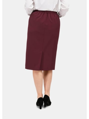 GOLDNER Knitterfreier Reiseschlupfrock in bordeaux