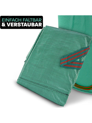 Praknu 2x Gartenabfallsack Stabil 500 Liter - Deckel - XXL Groß - Laubsack