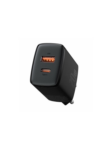 Baseus Baseus Compact Schnellladegerät USB / USB Type C 20W 3A in Schwarz