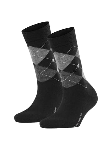 Burlington Socken 2er Pack in Schwarz