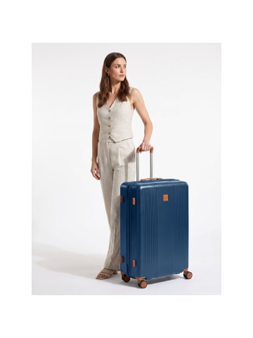 BRIC`s Ferrara 4 Rollen Trolley L 77 cm mit Dehnfalte in navy blue