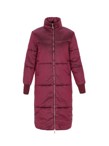 faina Women Coat in burgundy