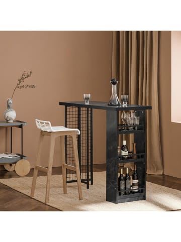 SoBuy Bartisch in Schwarz - (B)120 x (H)105 x (T)50cm